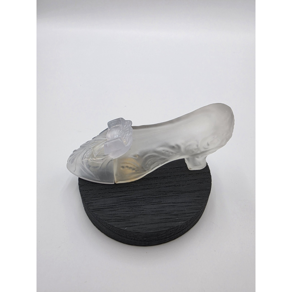 Vintage Avon Topaze Frosted Glass Shoe Perfume Bottle – Canada – 1960s